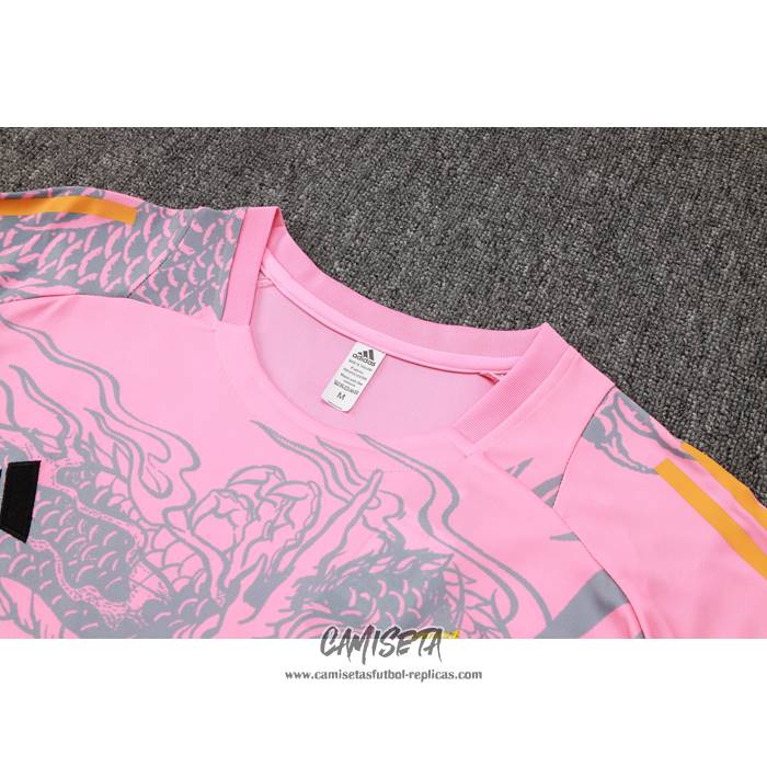 Chandal del Real Madrid Dragon 2024-2025 Manga Corta Rosa - Pantalon Corto